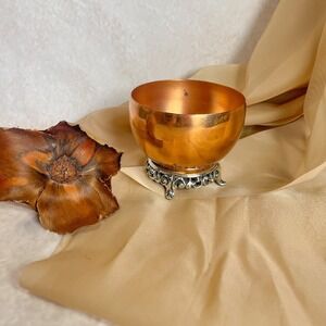 Coppercraft Guild Violet Bowl‎ On Pedestal